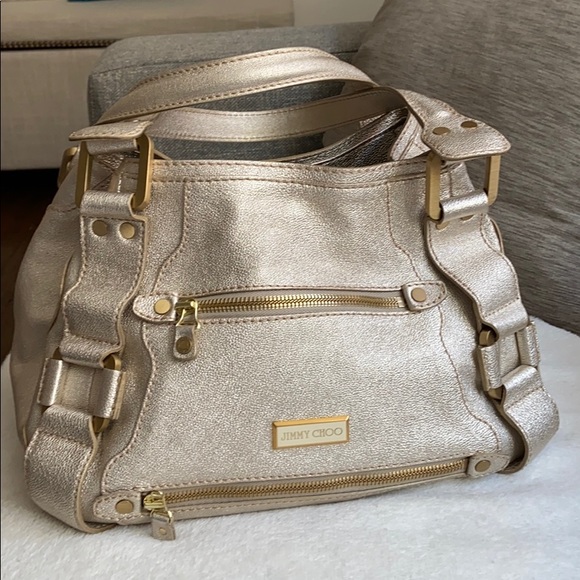 Jimmy Choo Handbags - Jimmy Choo Gold Mahala Bag in pristine condition!